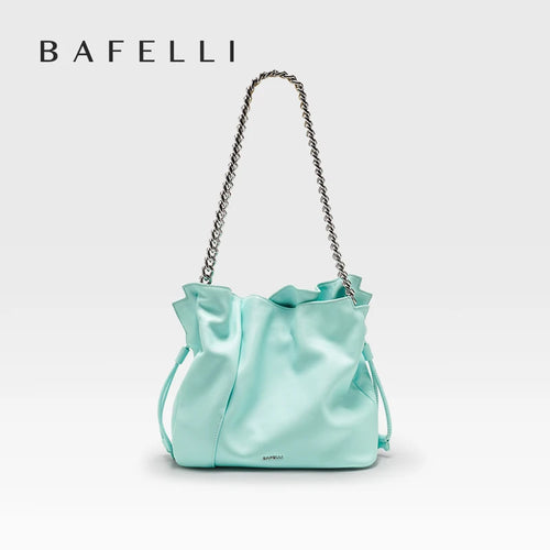 BAFELLI Leather Bucket Handbag and Shoulder Bag