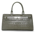 Premium Cowhide Crocodile Print Handheld Crossbody Bag