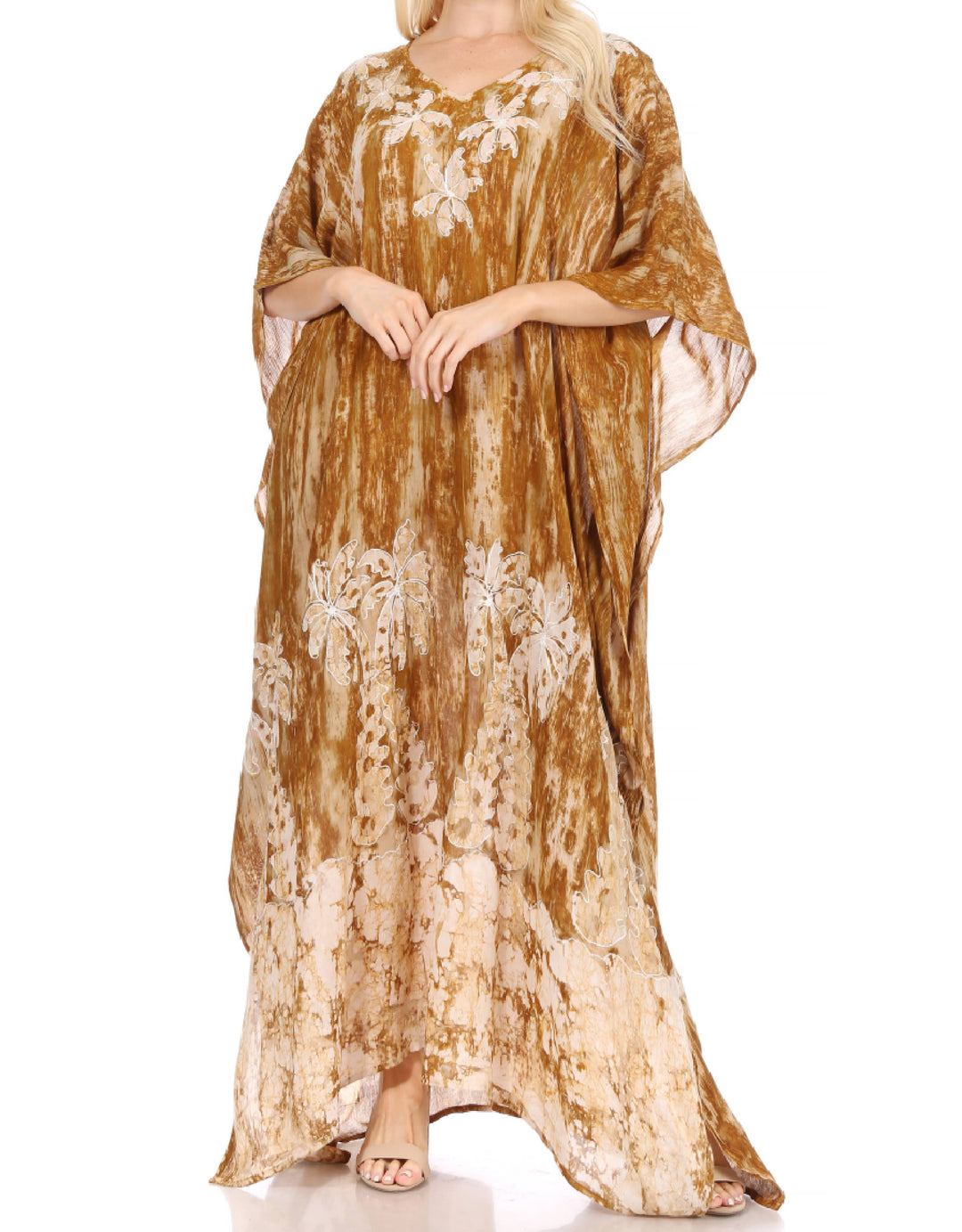 Sakkas Tacy Women's Boho Summer Maxi Dress for Casual or Lounge Wear