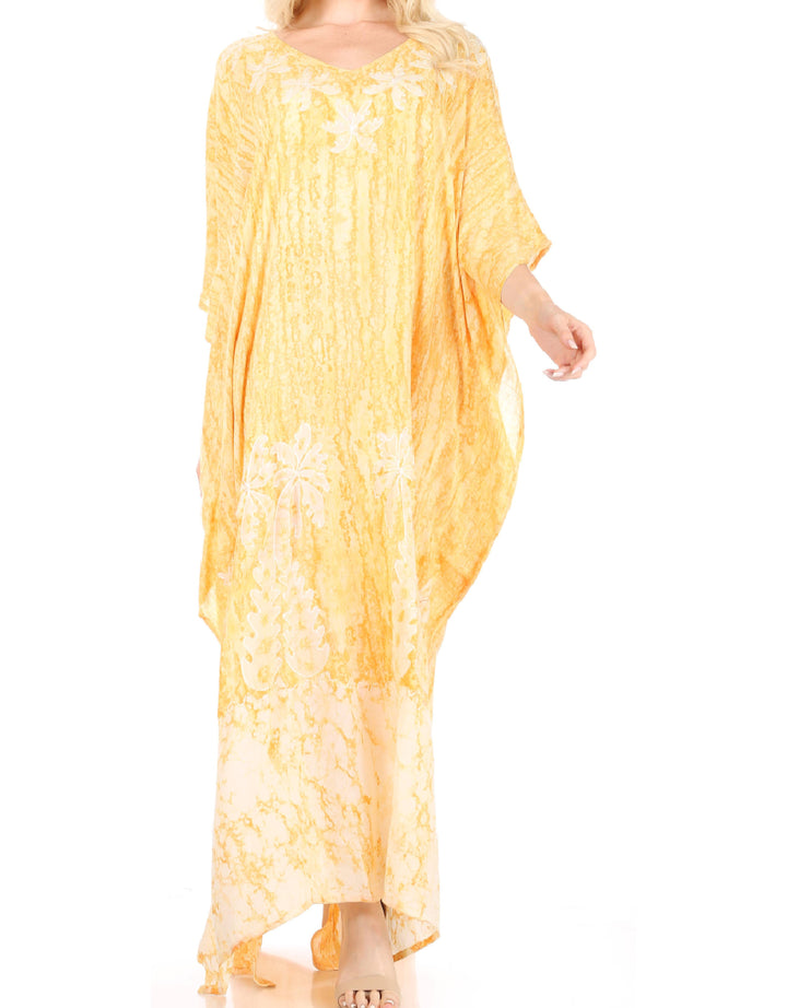 Sakkas Tacy Women's Boho Summer Maxi Dress for Casual or Lounge Wear