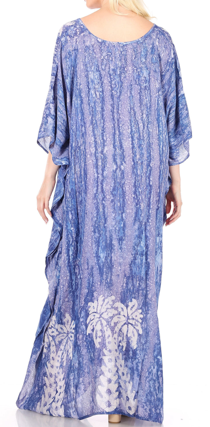 Sakkas Tacy Women's Boho Summer Maxi Dress for Casual or Lounge Wear