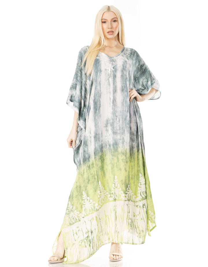 Sakkas Tacy Women's Boho Summer Maxi Dress for Casual or Lounge Wear