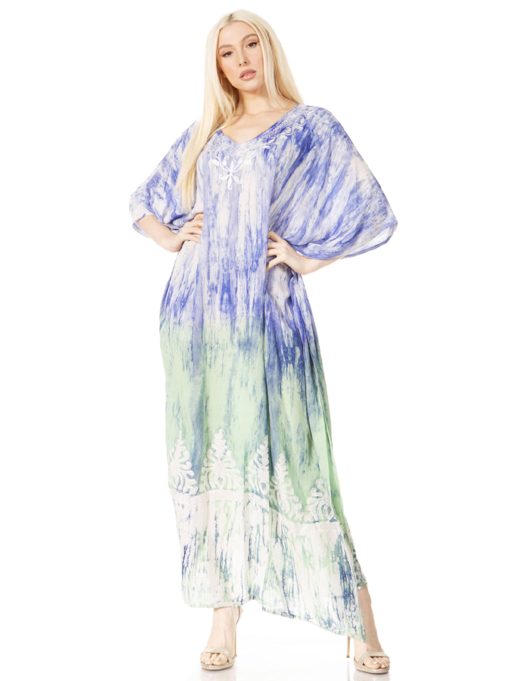 Sakkas Tacy Women's Boho Summer Maxi Dress for Casual or Lounge Wear