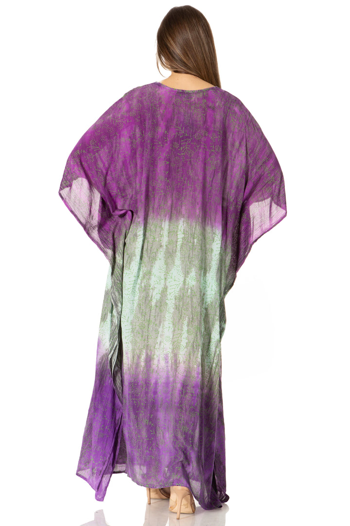 Sakkas Tacy Women's Boho Summer Maxi Dress for Casual or Lounge Wear
