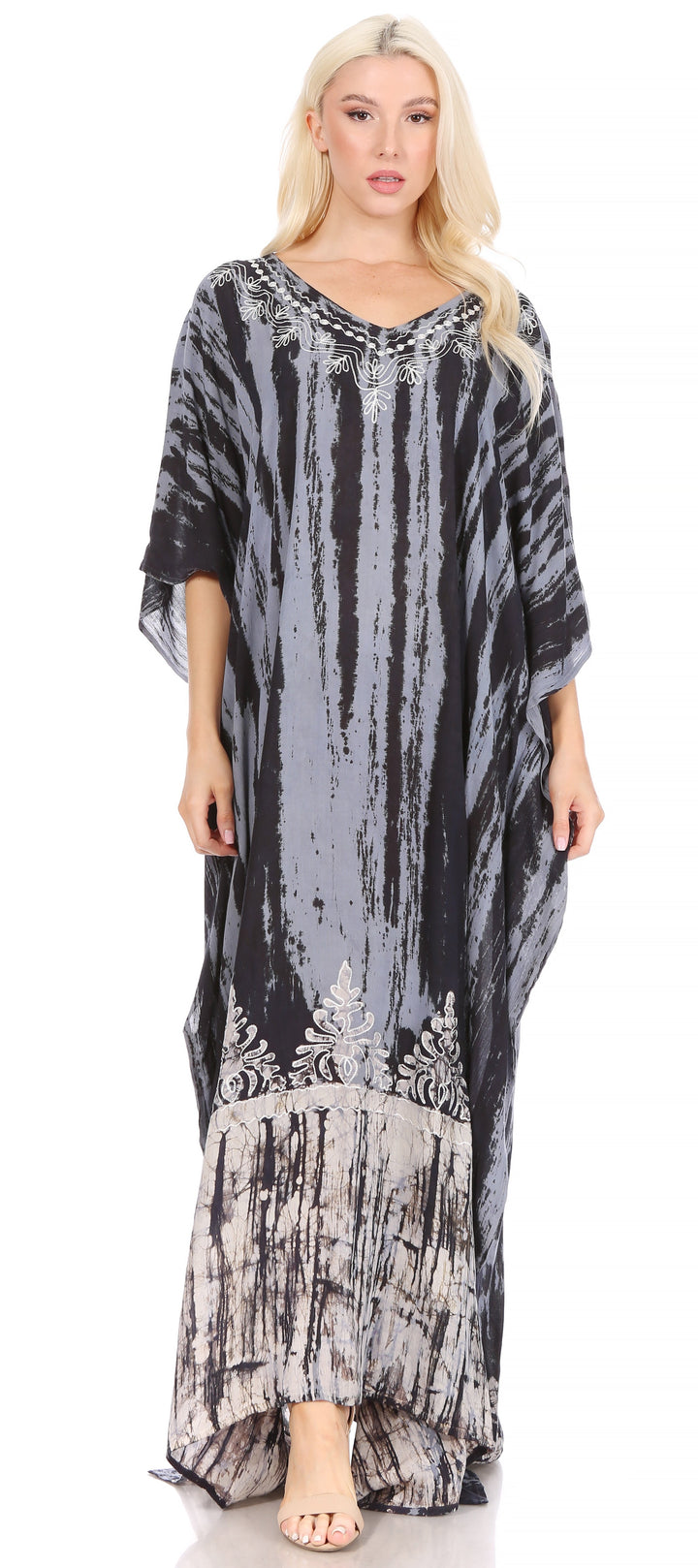 Sakkas Tacy Women's Boho Summer Maxi Dress for Casual or Lounge Wear