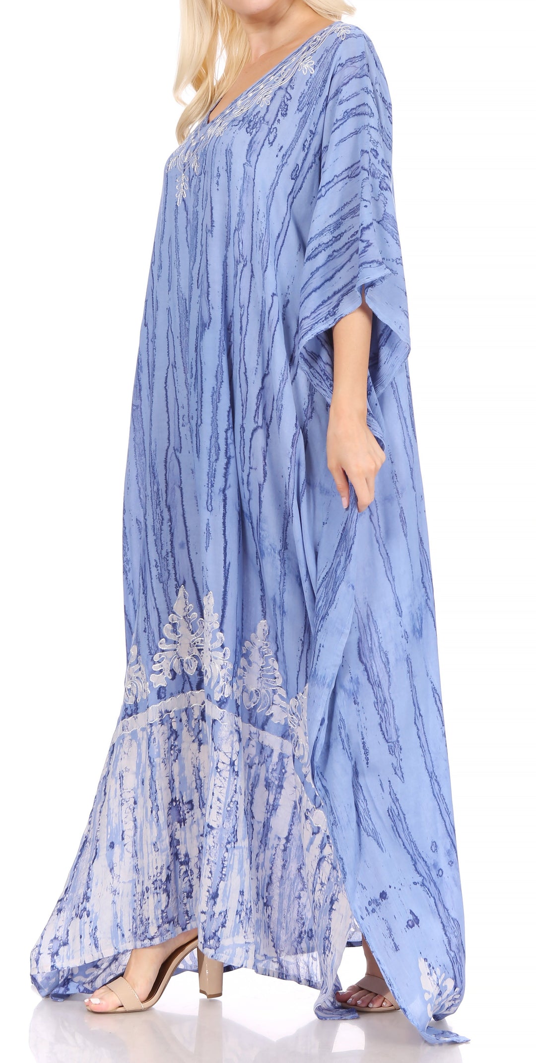 Sakkas Tacy Women's Boho Summer Maxi Dress for Casual or Lounge Wear