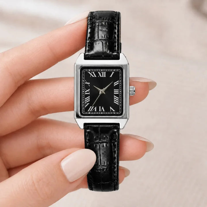 Women's Square Roman Numeral Watch – Quartz