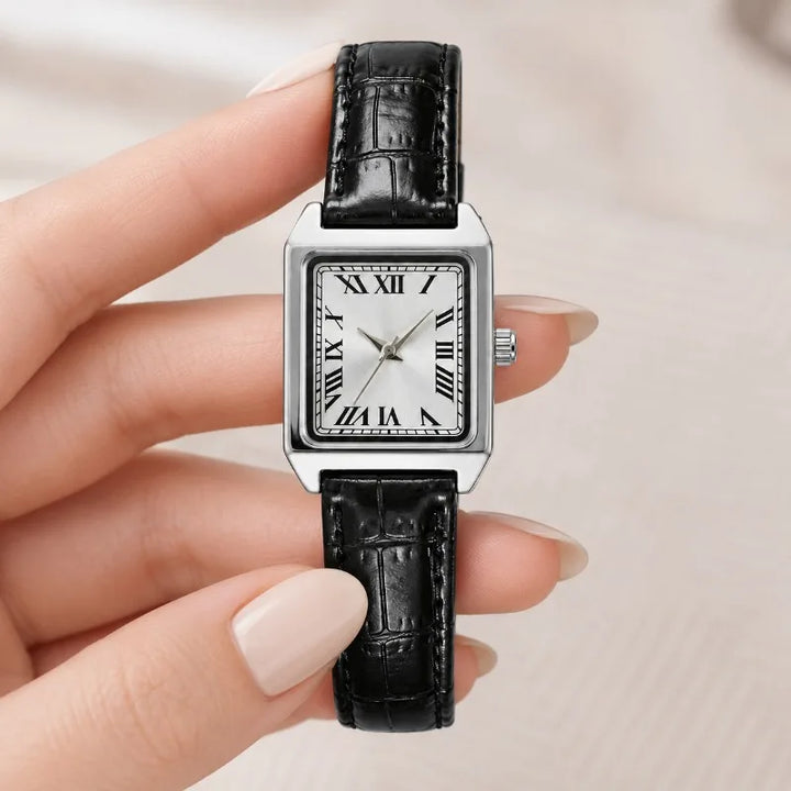 Women's Square Roman Numeral Watch – Quartz