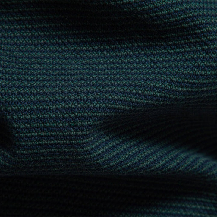 Men's Striped Mock-Neck Knit Sweater
