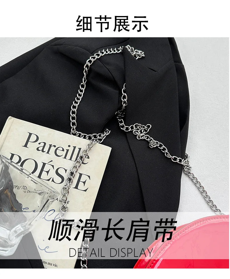 Women's Semi-Circular Crescent Shoulder and Crossbody Handbag