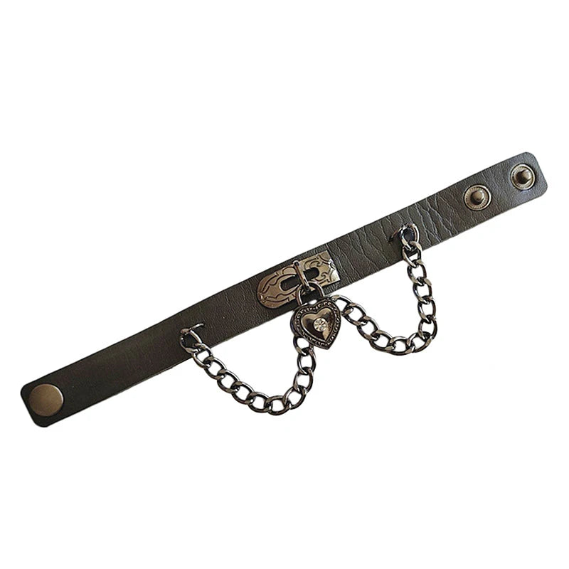 Punk Spike PU Leather Bracelet