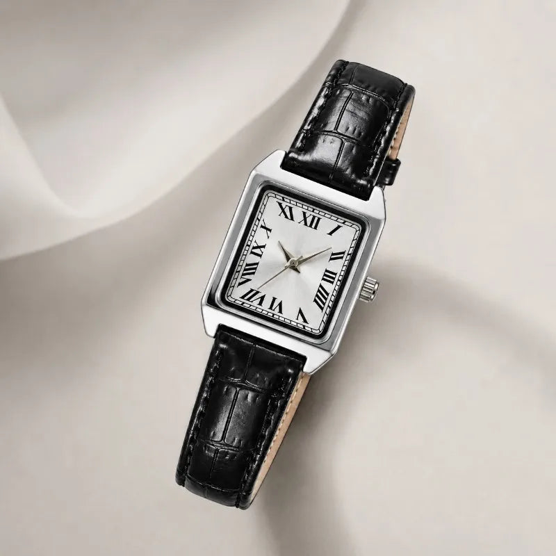 Women's Square Roman Numeral Watch – Quartz
