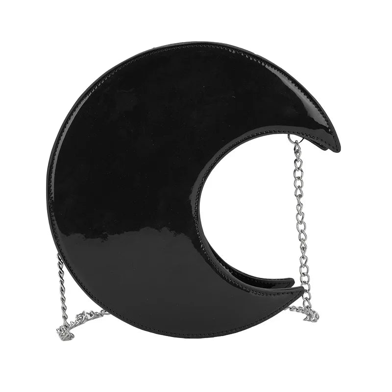 Women's Semi-Circular Crescent Shoulder and Crossbody Handbag