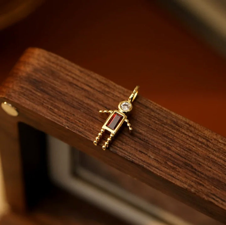 Zircon-Style Charm Pendant Necklace