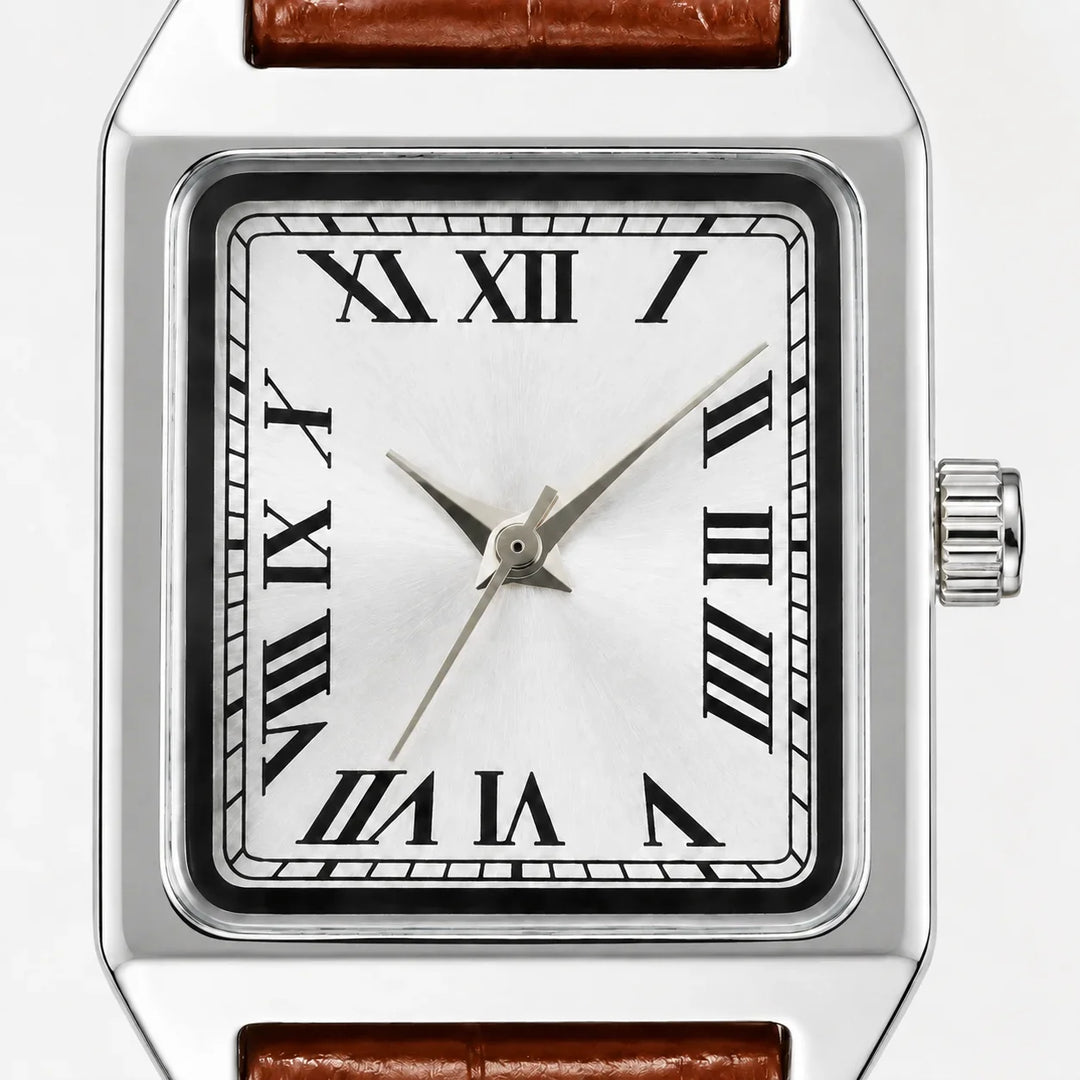 Women's Square Roman Numeral Watch – Quartz