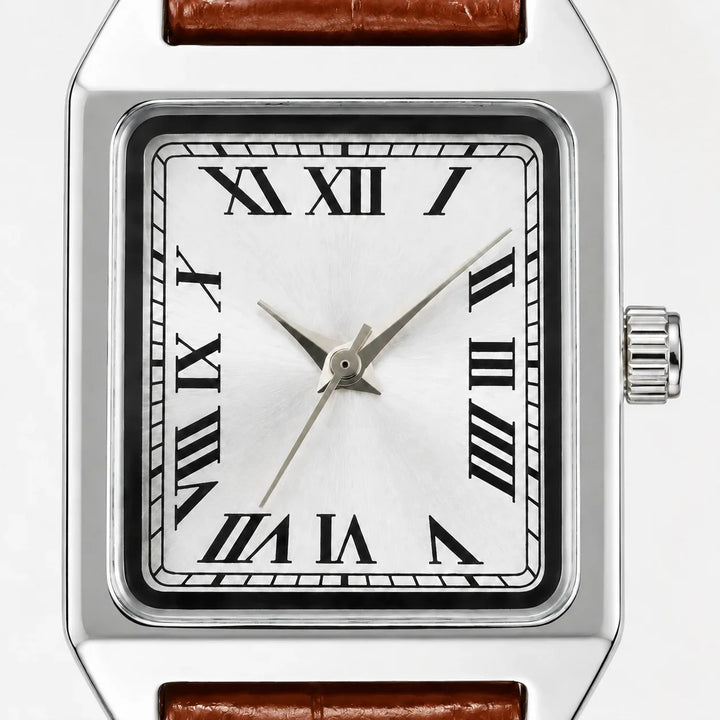Women's Square Roman Numeral Watch – Quartz