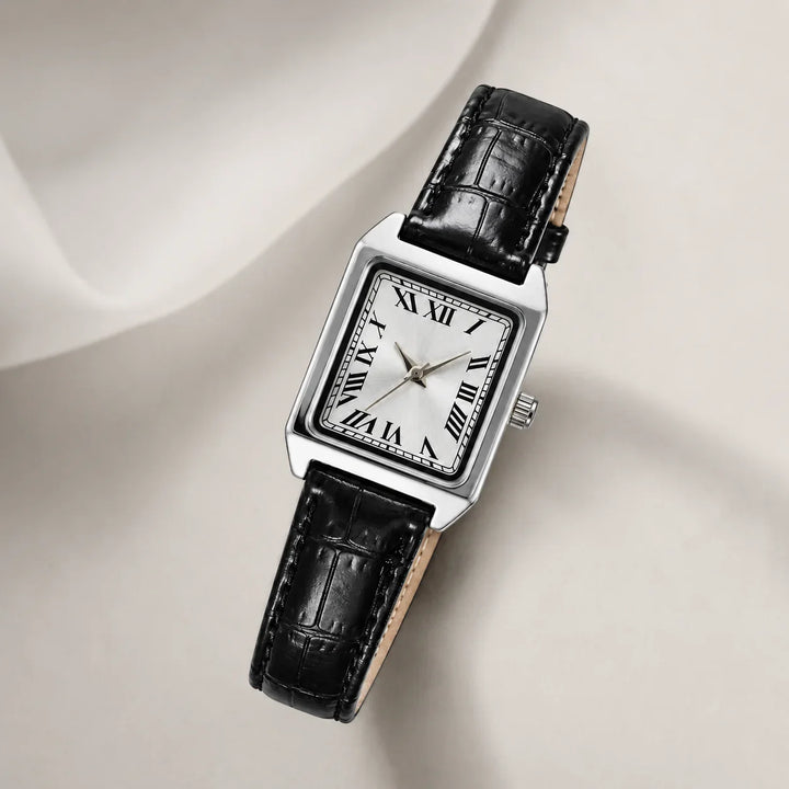 Women's Square Roman Numeral Watch – Quartz