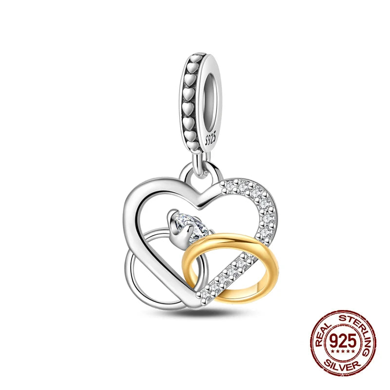 925 Sterling Silver Floral Bouquet Charm
