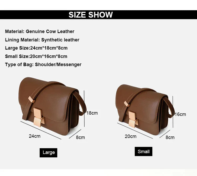 Luxury Genuine Leather Designer Handbag for Women