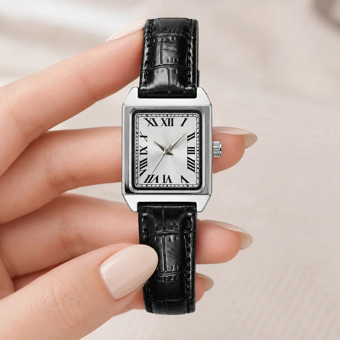 Women's Square Roman Numeral Watch – Quartz