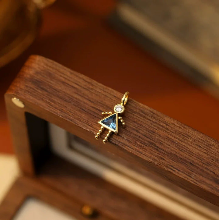Zircon-Style Charm Pendant Necklace