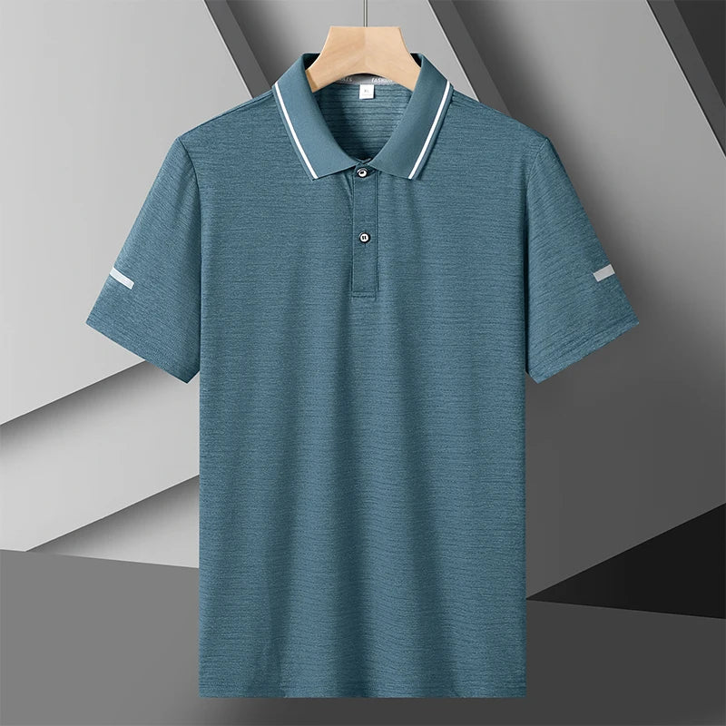 Men's Plus-Size Quick-Dry Polo Shirt – Extended Sizes