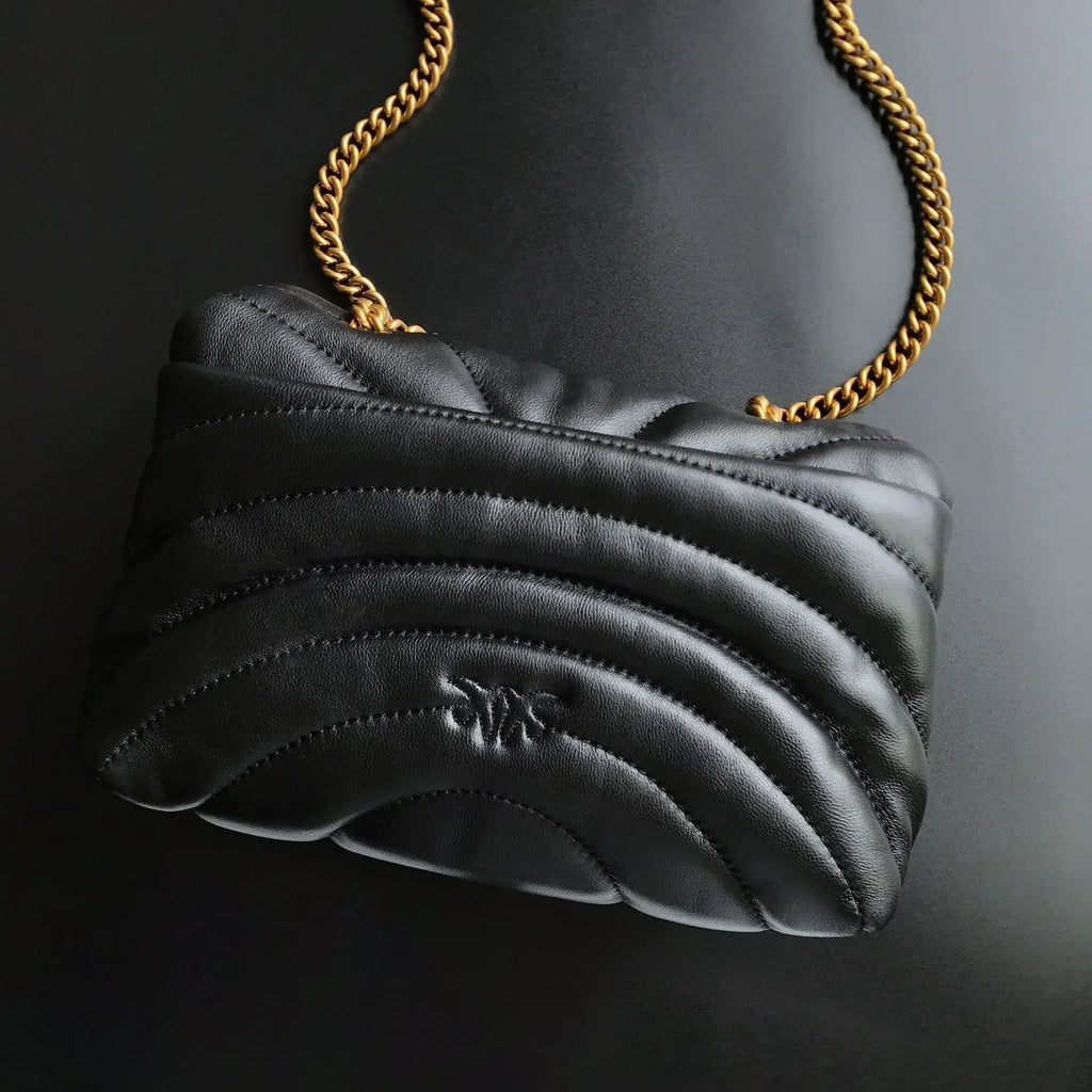 Genuine Leather Swallow Chain Crossbody Bag
