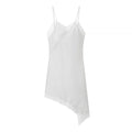 HH Women Asymmetry Lace Decorate Slim Sling Dress 2025 Summer Woman Sexy Sleeveless Backless Halter Neck Collar Party Dress