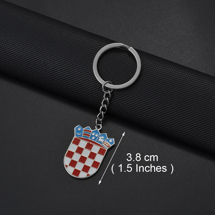 Stainless Steel Flag Keychain