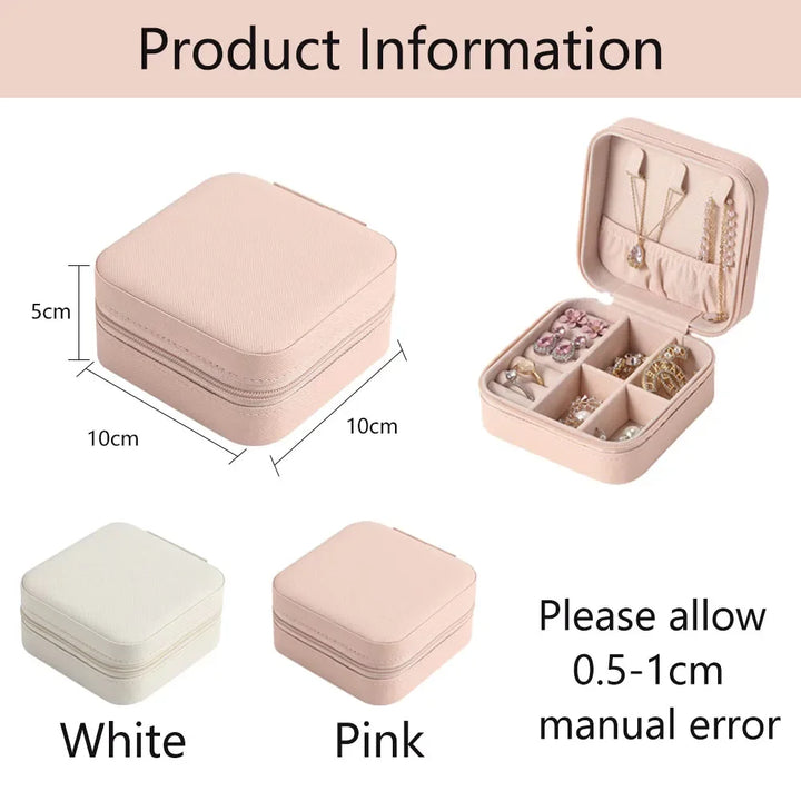 Compact Jewelry Travel Organizer Box