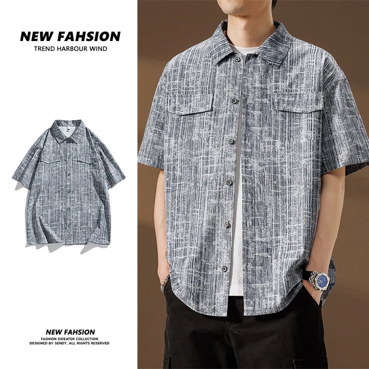 Men's Short-Sleeve Printed Shirt