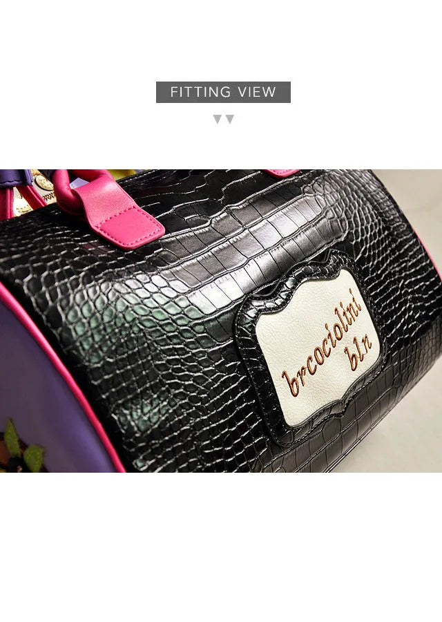 Women's Boston Style Crossbody Handbag with Zipper