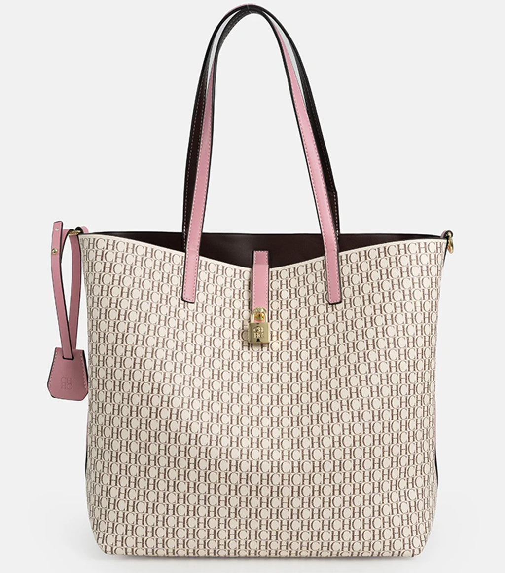 CH Women's Large Capacity Letter Print Shoulder Bag