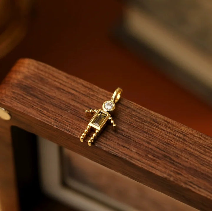 Zircon-Style Charm Pendant Necklace