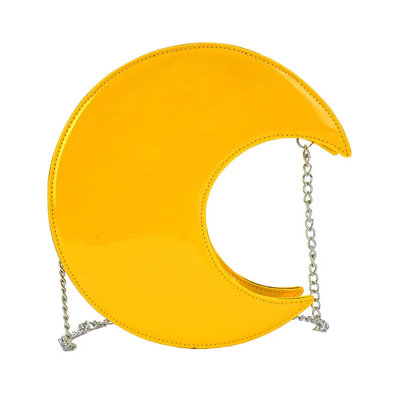 Women's Semi-Circular Crescent Shoulder and Crossbody Handbag