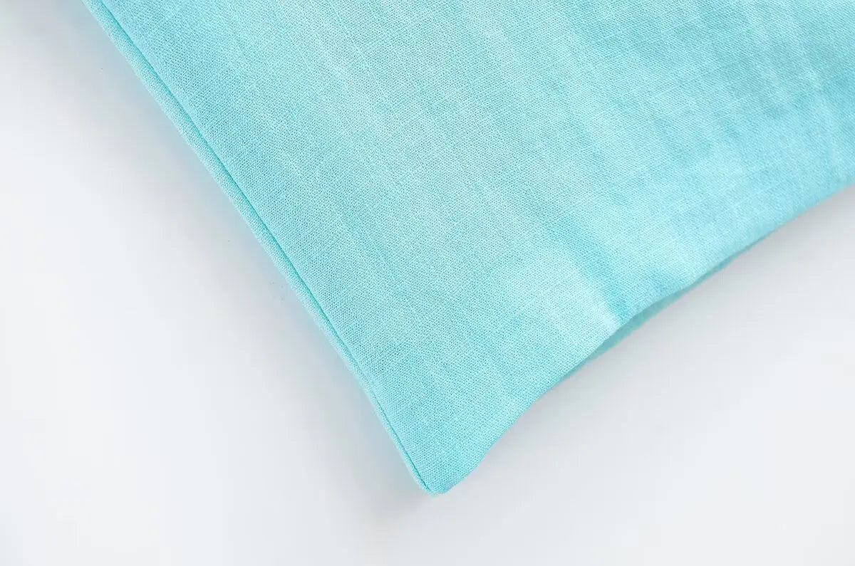 KONDALA Light Blue One-Shoulder Pleated Asymmetric Dress