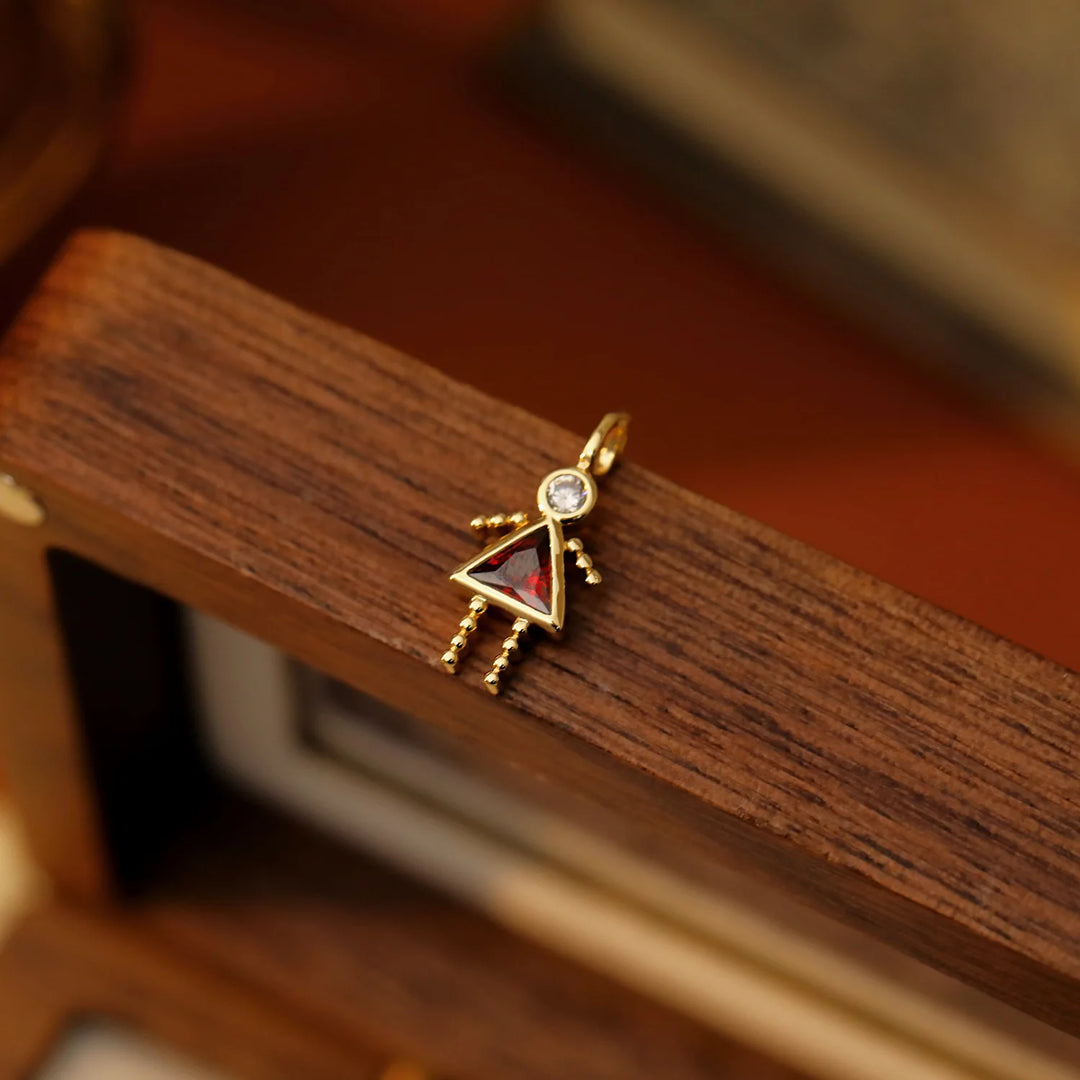 Zircon-Style Charm Pendant Necklace