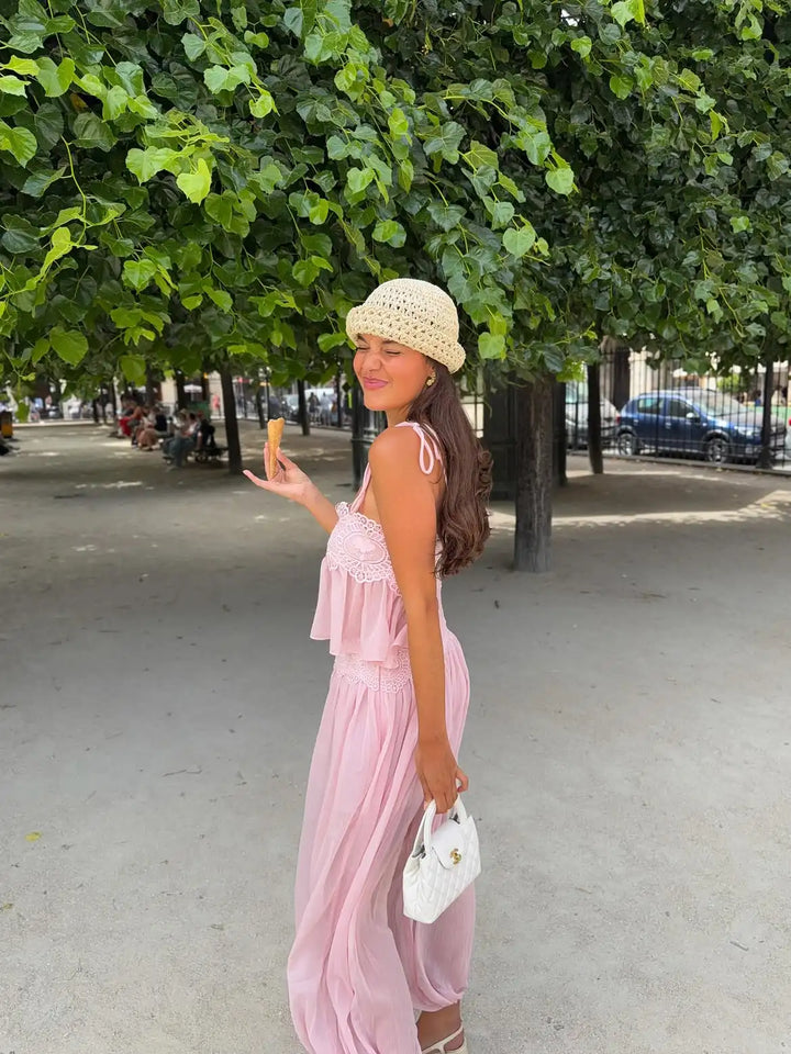 Women's Boho Sleeveless Two-Piece Set