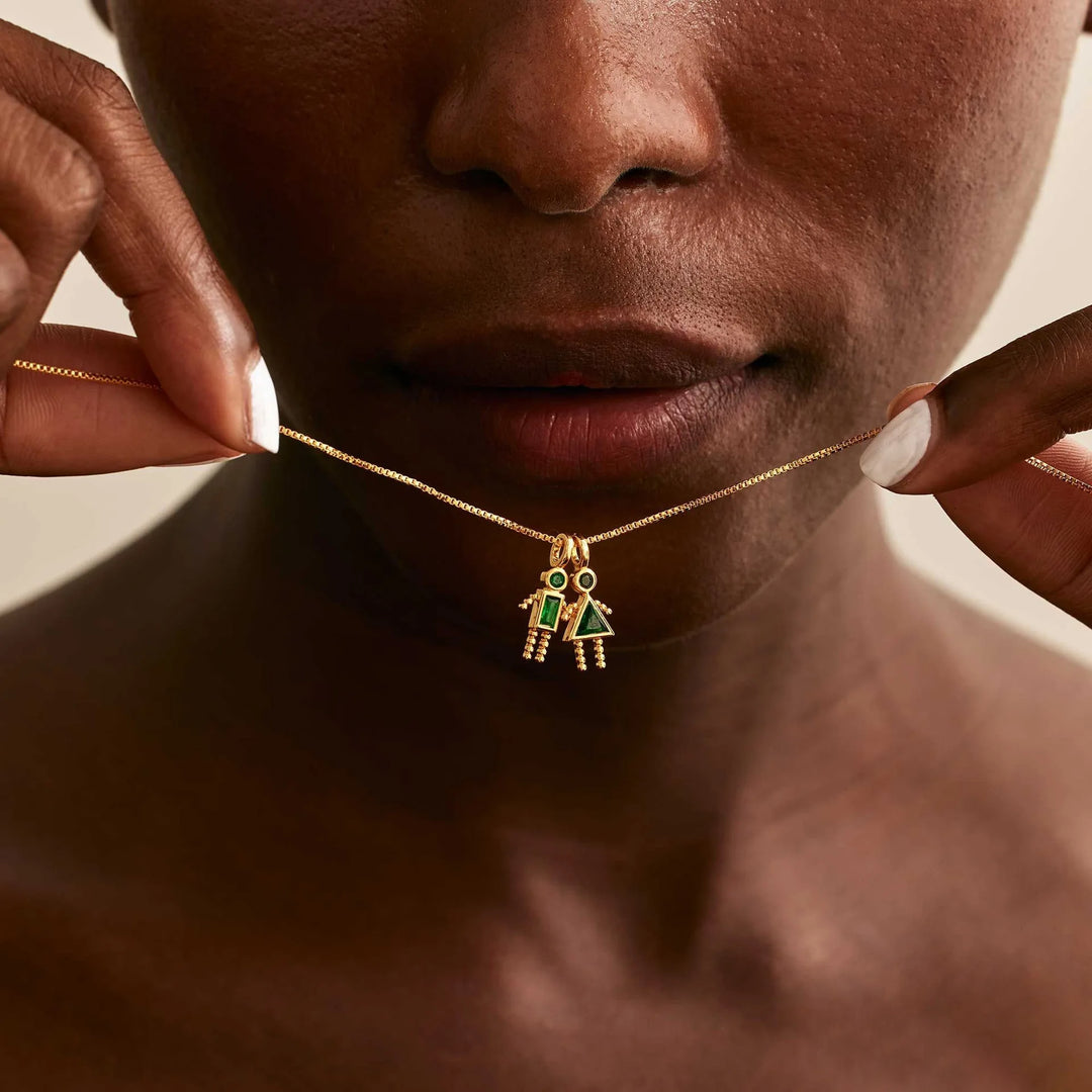 Zircon-Style Charm Pendant Necklace