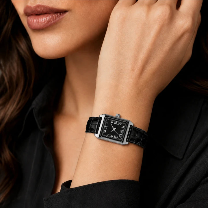 Women's Square Roman Numeral Watch – Quartz