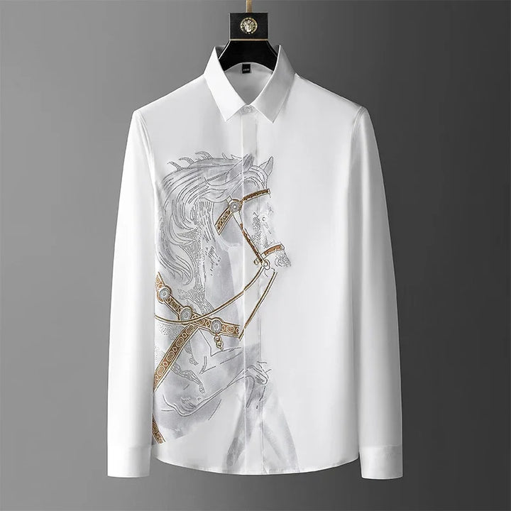 Men's Casual Button-Up Shirt