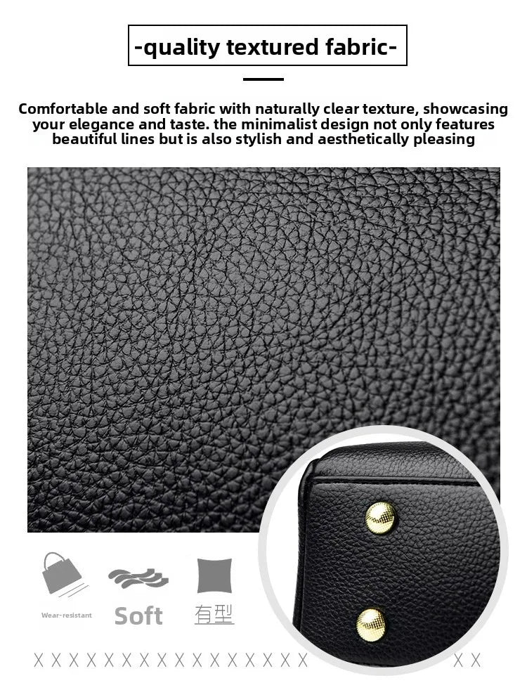 Women's Soft Real Leather Horizontal Crossbody Bag