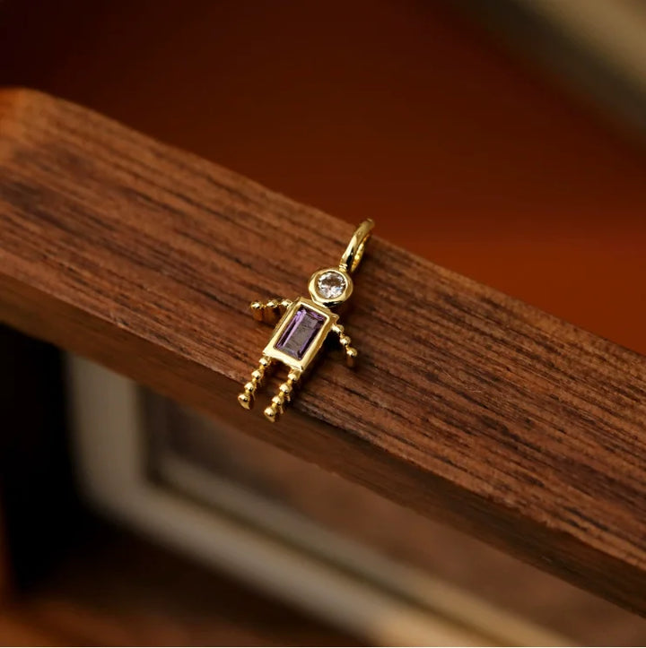 Zircon-Style Charm Pendant Necklace