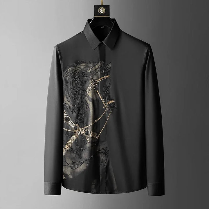 Men's Casual Button-Up Shirt