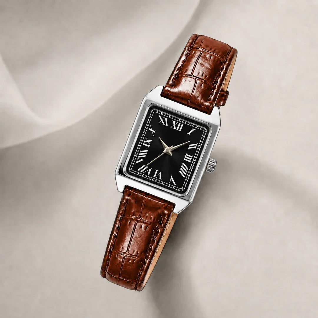 Women's Square Roman Numeral Watch – Quartz