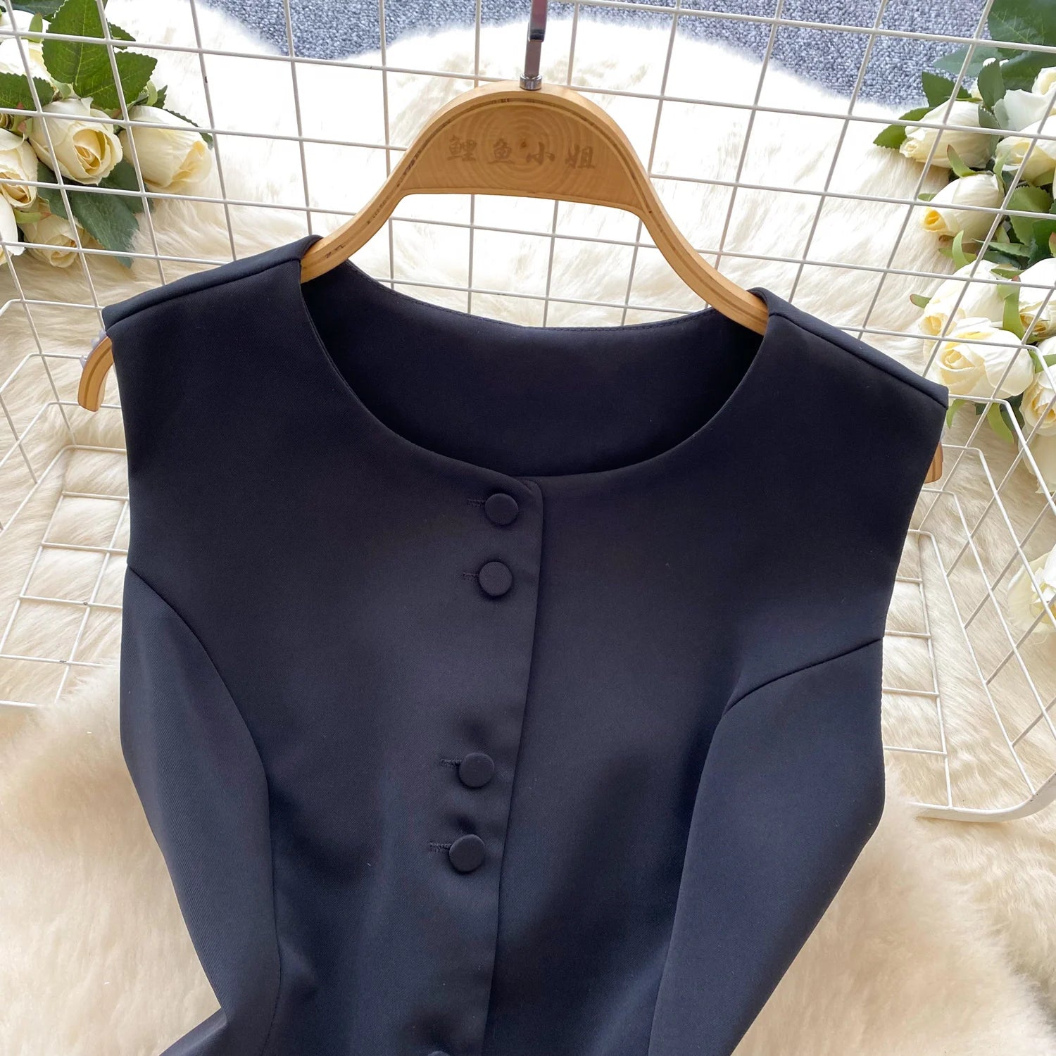 SINGREINY Women's Two-Piece Single Breasted Blouse and Pleated Mini Skirt Set