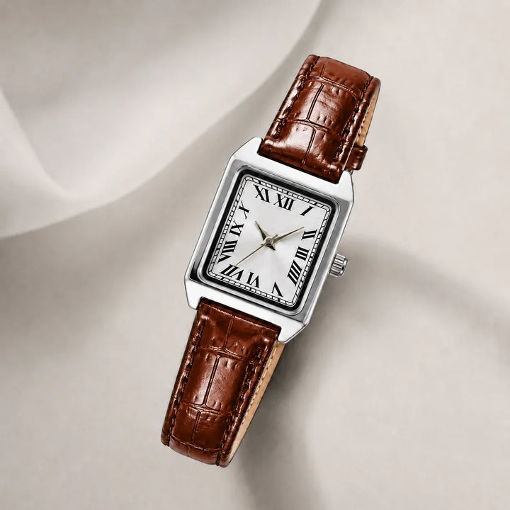 Women's Square Roman Numeral Watch – Quartz
