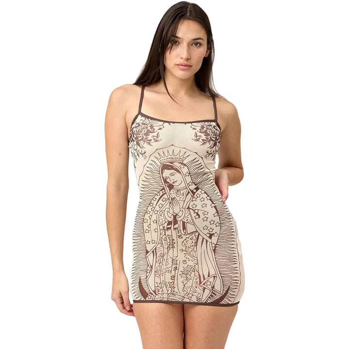 Women's Printed Short-Sleeve Midi Dress