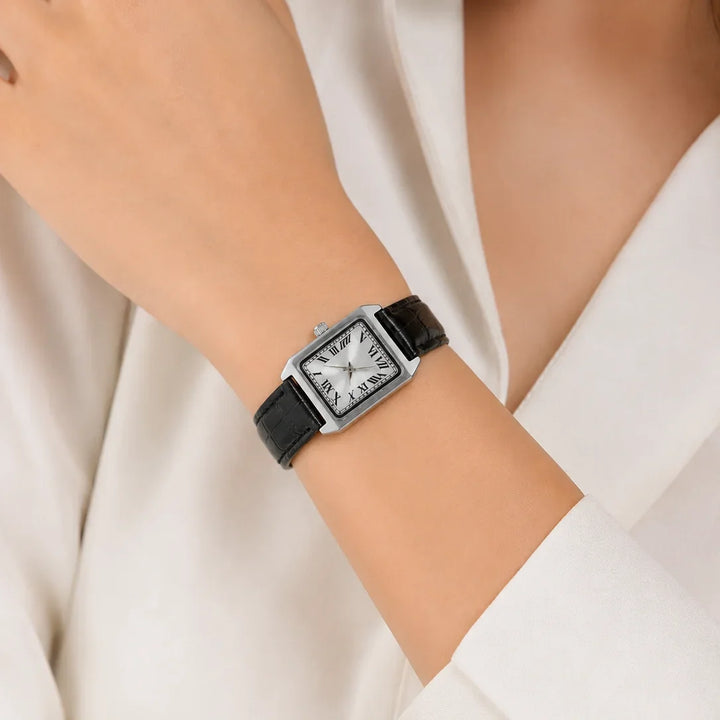 Women's Square Roman Numeral Watch – Quartz