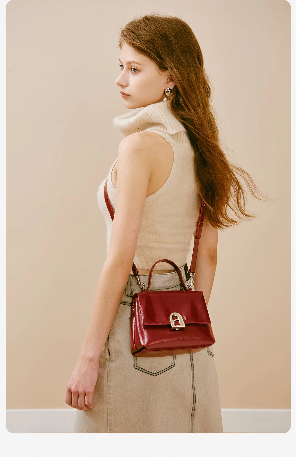 LA FESTIN Luxury Small Leather Shoulder and Crossbody Bag